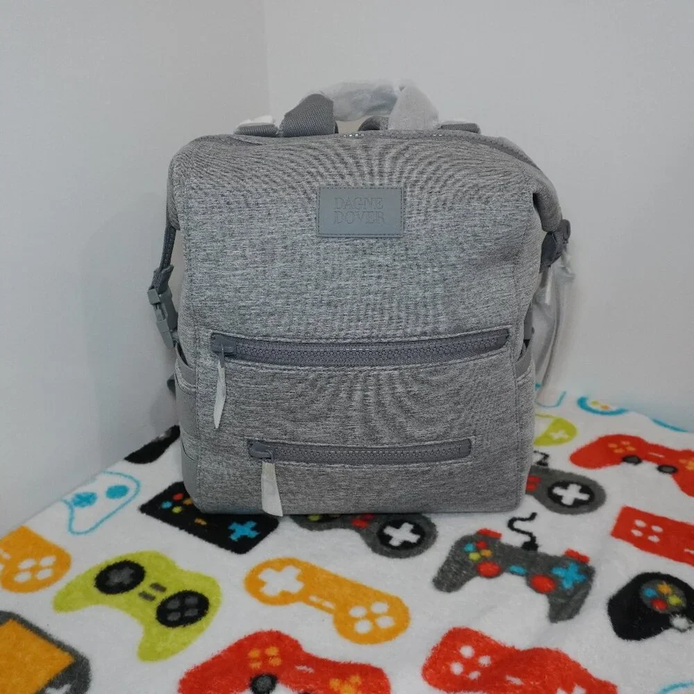 Dagne Dover Medium Indi Diaper Bag in color Heather Grey